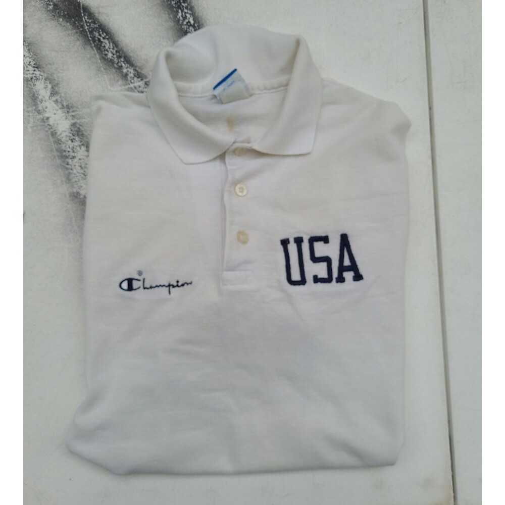 Vintage USA Champion Athletics 3 Button Polo Shirt